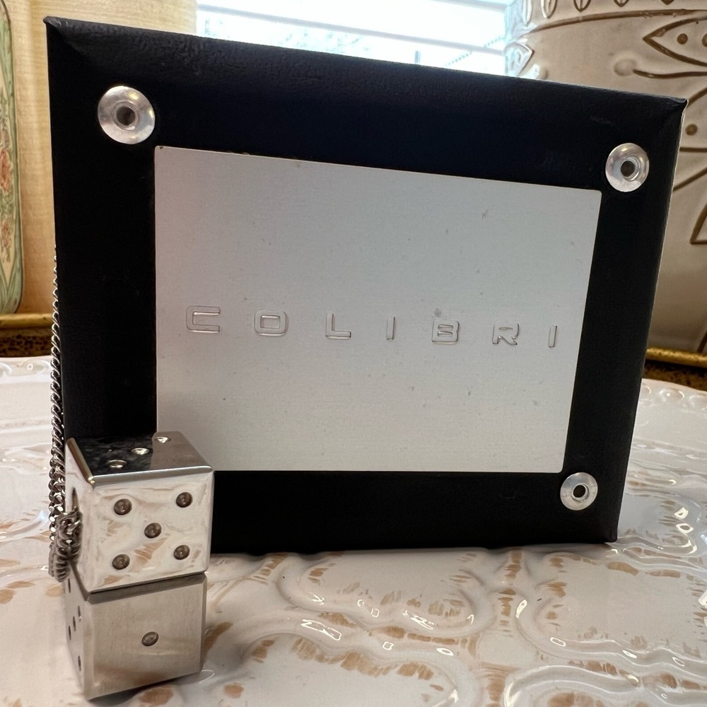 Colibri Dice Pendant Necklace Stainless Steel – New (Old Inventory)